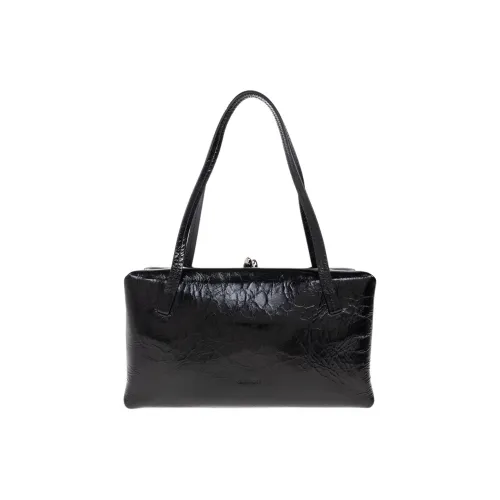 JIL SANDER Сумка через плечо из кожи женская черная