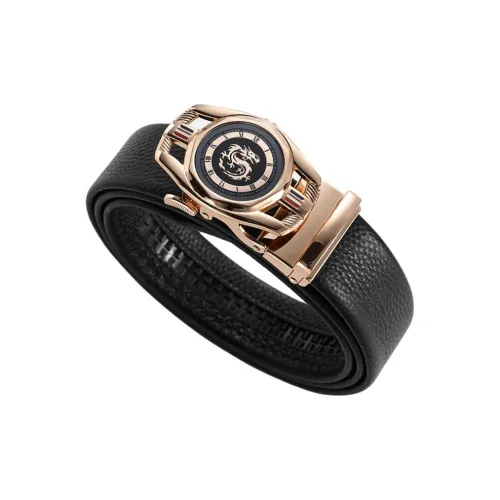 POLOMEISDO Зернистая кожа личи Лицевая коровья кожа Ремни Мужской Genuine Leather Belt Ширина 3,5 см