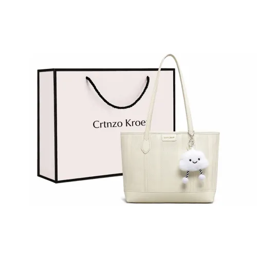 Crtnzo Kroez Сумка через плечо из коровьей кожи тоут стандартная женская цвет экрю