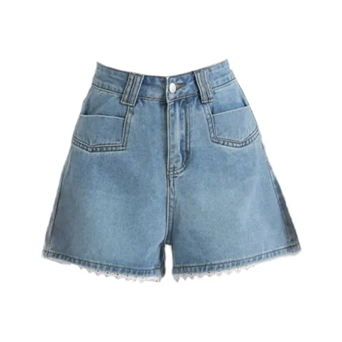 NIUXIAOMO Светло-синие Женские Джинсовые Шорты