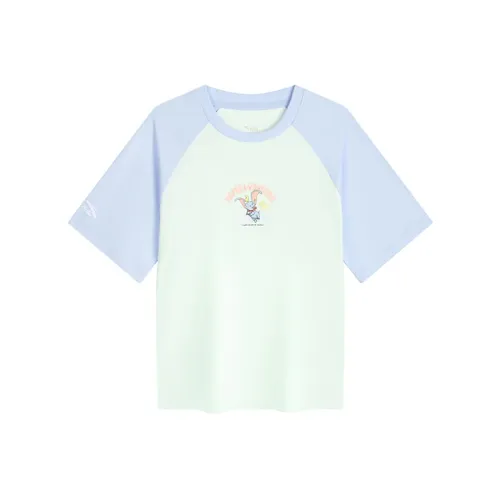 Antakids x XIAOFEIXIANG LIANMINGKUAN T-рубашка Светлый Сиреневый Зеленый Подростки