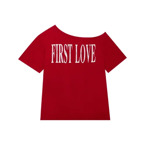 SUSANSAN Red Женские T-рубашки