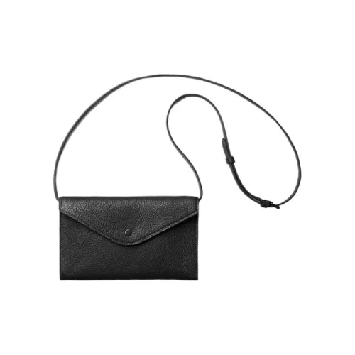 Lemaire Sheepskin Crossbody Wallet Small Unisex Black Лемар Шипскин Кроссбоди Кошелек Маленький Унисекс Черный