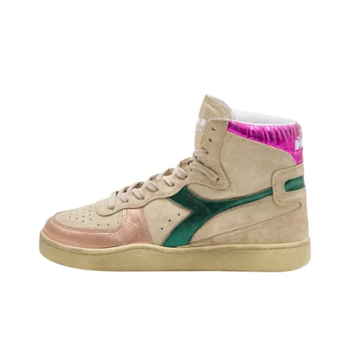 DIADORA Mi Basket Устойчивые к истиранию Высокие Кроссовки для скейтбординга Женские Коричневый