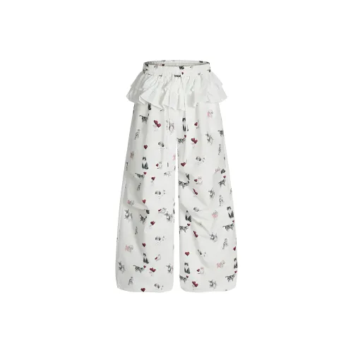 GENTLE MONSTER Белый Женские Повседневные Брюки