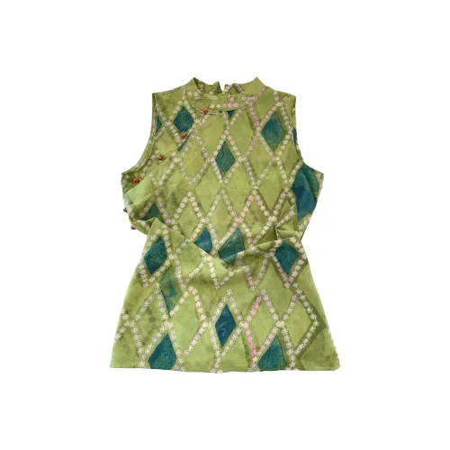 OUBO Зеленые Женские Майки