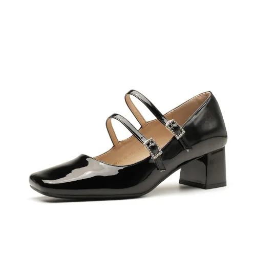 Boldi Kuki Грубый каблук Мэри Джейн Женские