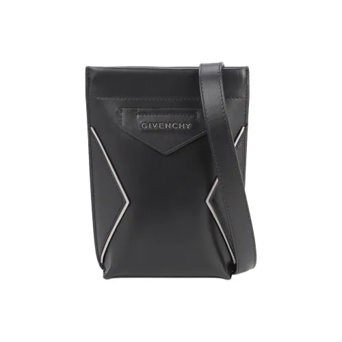 GIVENCHY Antigona Soft Calfskin Clutch Crossbody Bag Unisex Black GIVENCHY Antigona Мягкий Телячья Кожа Клатч Сумка через плечо Унисекс Черный