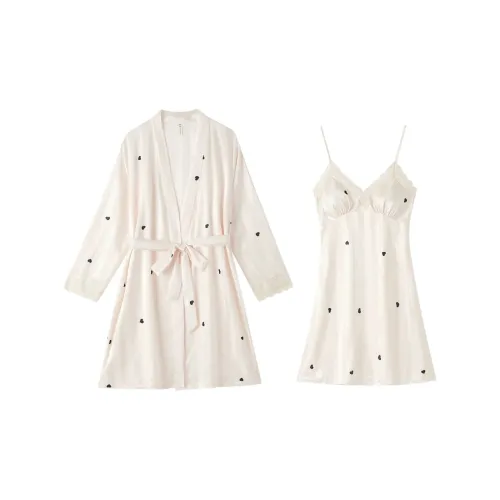 MEIJIAO Платье-камзол + Сон Robe Женские Пижамные комплекты