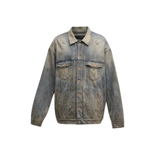 Balenciaga Denim Jacket Loose Fit Women's Light Blue Баленсиага Деним Куртка Свободного кроя Женская Светло-синяя