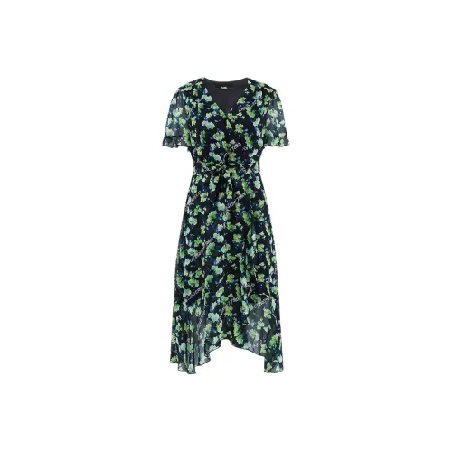 KARL LAGERFELD Короткое платье с короткими рукавами женское