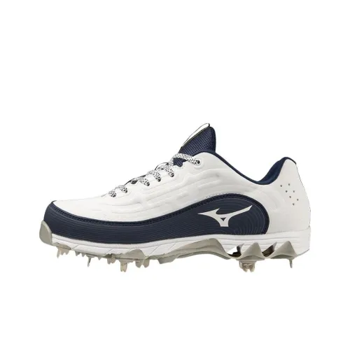 Mizuno 9 Spike Устойчивые к истиранию Низкие Кроссовки для тренировок Женские Белые Синие