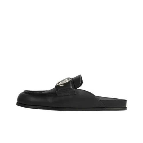 Jimmy Choo Резиновая подошва Домашние тапочки Мужской Черный