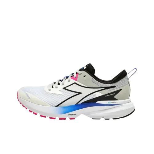 DIADORA Устойчивые к истиранию низкие беговые кроссовки унисекс белые