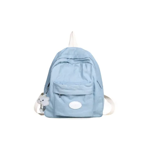 WXRX Denim Backpack Women's Light Blue Dark Blue WXRX Деним Рюкзак Женские Светло-Синий Темно-Синий