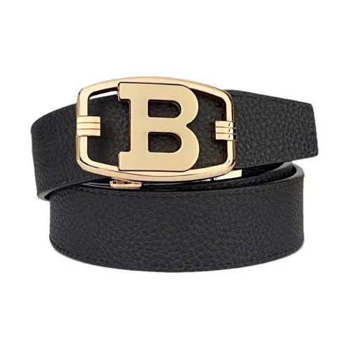 BANFU Ремни из коровьей кожи Мужской Черный 3,5 см