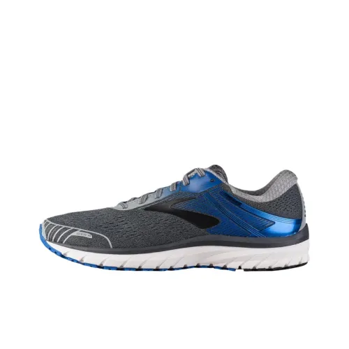 Brooks Adrenaline Gts 18 Устойчивые к истиранию Низкие Беговые кроссовки Мужские Серый Синий