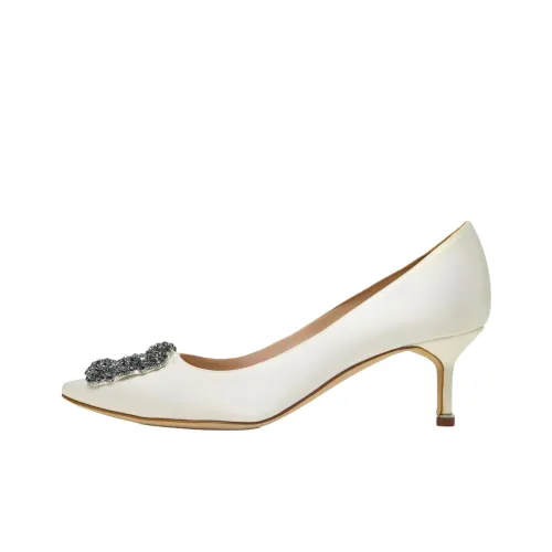 MANOLO BLAHNIK Hangisi Высокие каблуки Белый Женские