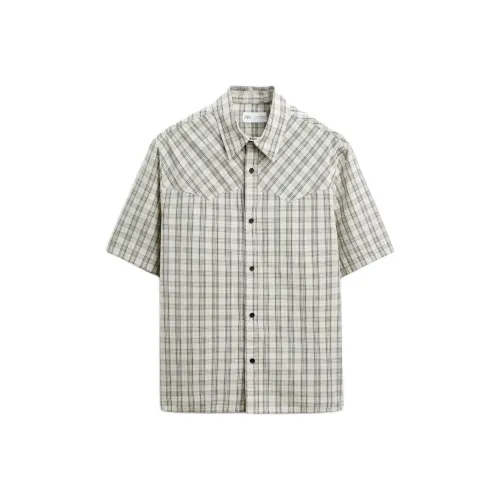 ZARA Белые Мужские Рубашки