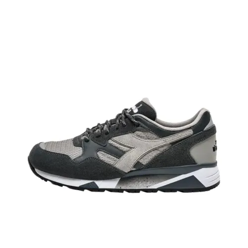 DIADORA N9002 Устойчивый к истиранию Низкий Топ Повседневная обувь Унисекс Черный