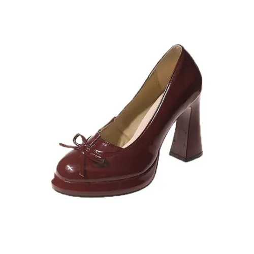 Dragon Dance Грубый каблук Высокие каблуки Женские