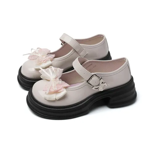 OLDDESIRE Платформа Туфли Мэри Джейн Женские Mary Бежевый