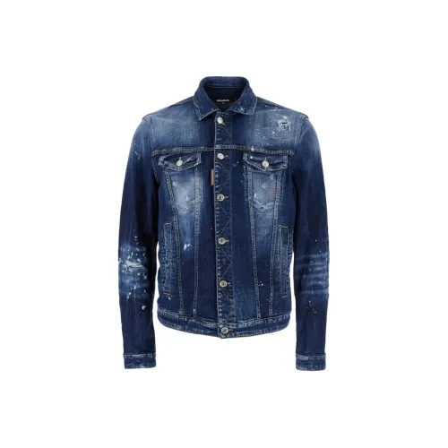 DSQUARED 2 Denim Jacket Men's Dark Blue