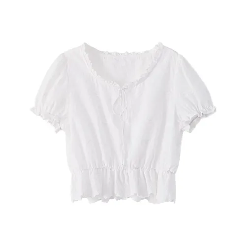 XIMENG Белые Женские Рубашки