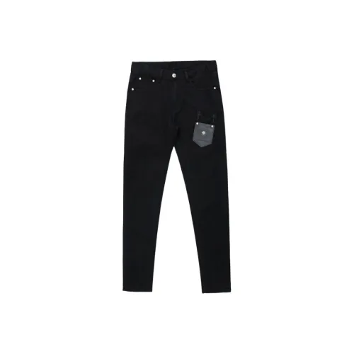 MH Черные Мужские Джинсы