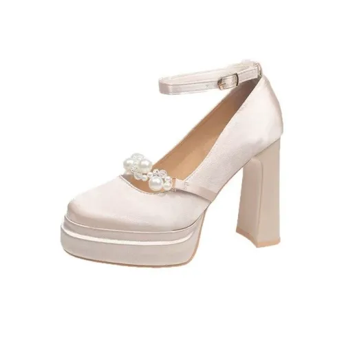 Dragon Dance Грубый каблук Высокие каблуки Женские