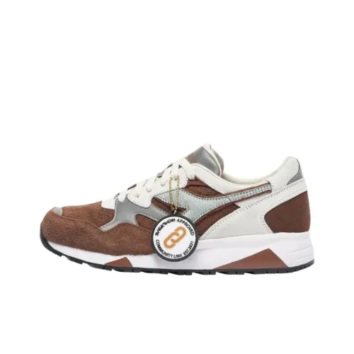 DIADORA N9002 Устойчивые к истиранию низкие беговые кроссовки унисекс коричневого цвета