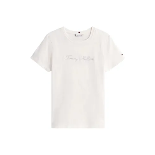 Tommy Hilfiger Слоновая кость Женские Футболки