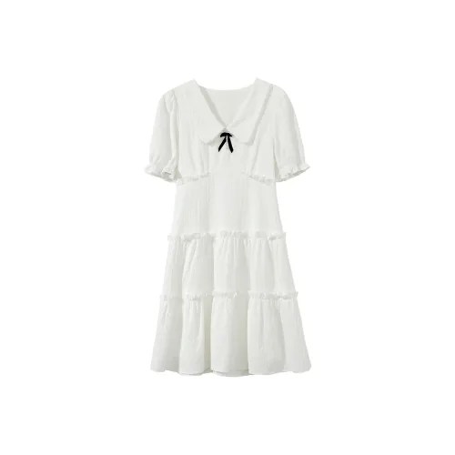 SIXUSICHOU Короткий рукав Платье Женское