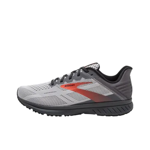 Brooks ANTHEM 5 Устойчивые к истиранию низкие беговые кроссовки для мужчин серо-оранжевые