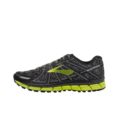 Brooks Adrenaline GTS Износостойкие Низкие Беговые Кроссовки Мужские Черные Зеленые