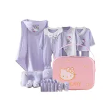 Хелло Китти, всесезонный набор из 22 предметов, фиолетовый и розовый чемодан