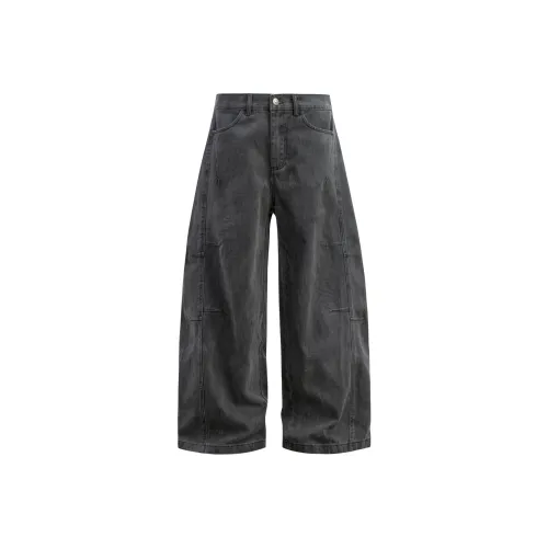 WAYHWEI Черные Унисекс Джинсы