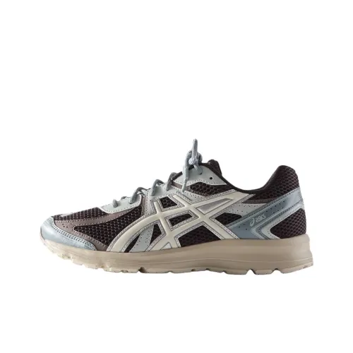 KITH x Asics JOG 100S Устойчивые к истиранию низкие беговые кроссовки унисекс черные серебряные