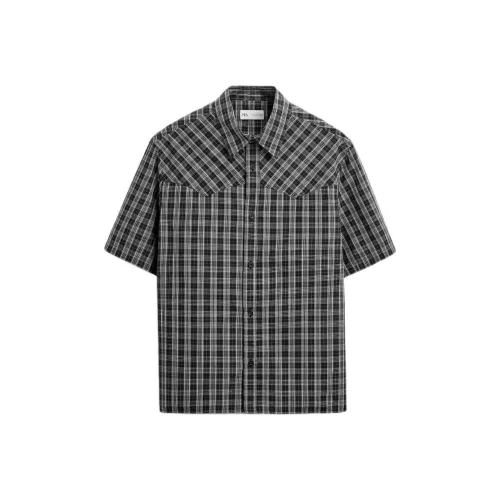 ZARA Мужские черные рубашки