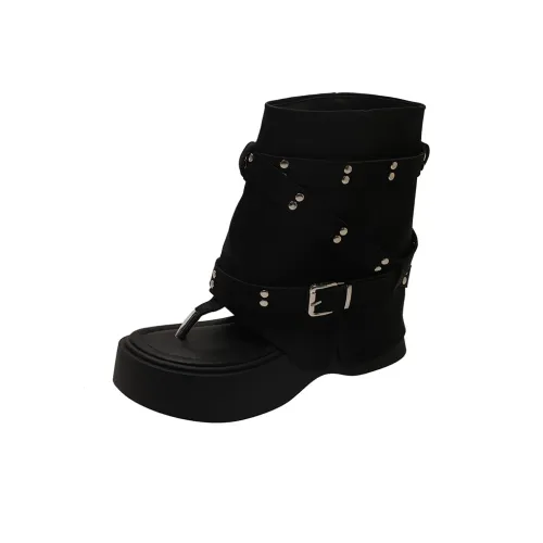 MIKAWEI Римские сандалии Женские Черные