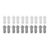 10 пар (5 белых + 5 светло-серых)