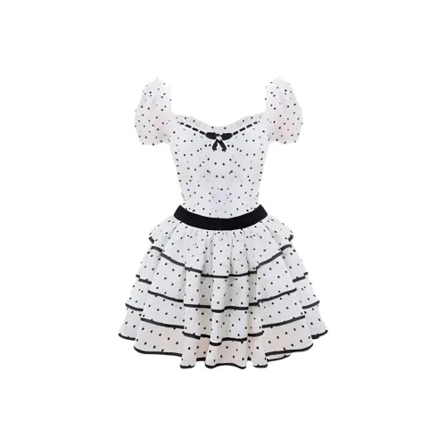 Mu Qingqing Короткий рукав Платье Женское