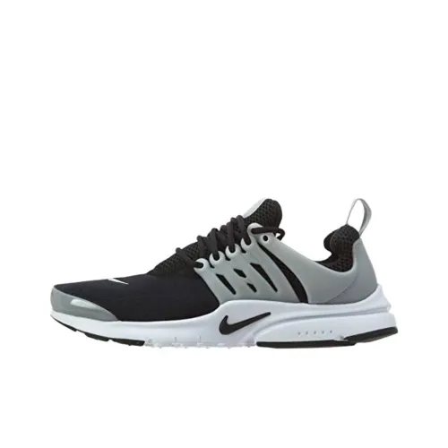 Nike Air Presto Устойчивый к истиранию Низкий Топ Детские Лайфстайл Кроссовки Черный Серый Белый Подростки