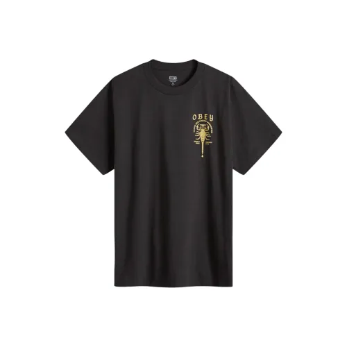 OBEY Черные Мужские T-рубашки