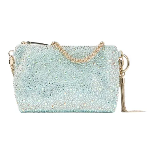 Jimmy Choo Клатч из козьей кожи женский аква-синий