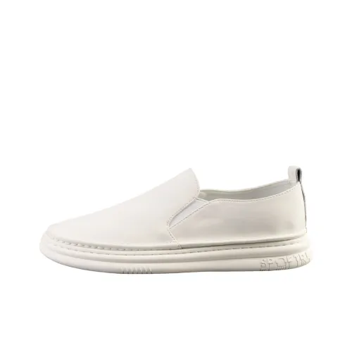 Daying Мужские повседневные туфли Low Top Белые Мужские