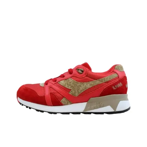 DIADORA N9000 Повседневный Низкий Топ Красный Унисекс