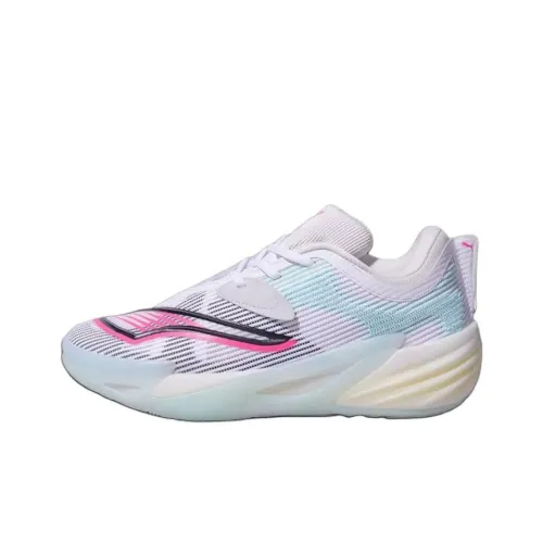 PUMA ALL PRO NITRO 2 Баскетбольные кроссовки Низкие Топ Синий Розовый Унисекс