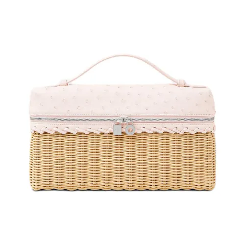 Loro Piana Wicker Ivy Crossbody Bag Женская Солод Розовый