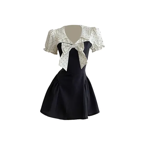 MO VOICE Короткий рукав Платье Женское